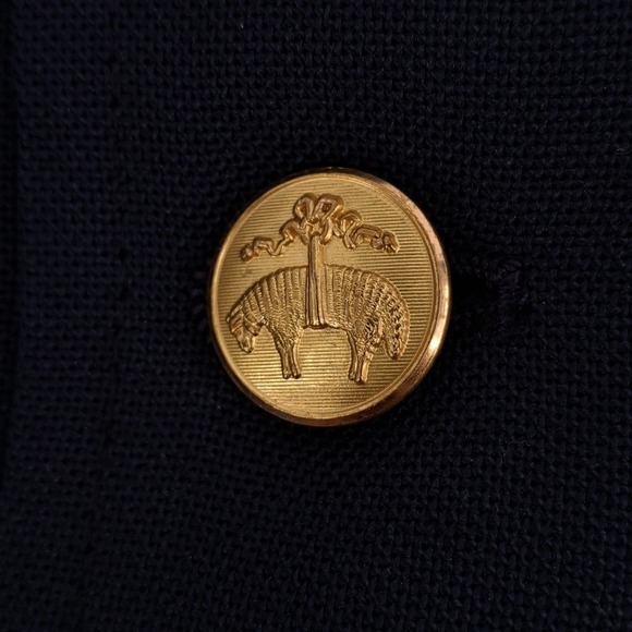 Brooks Brothers Boys 18R Navy Blue Blazer Gold Buttons School Uniform Sport Coat - Picture 6 of 11